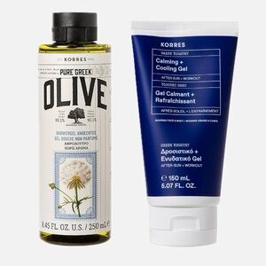 Korres Bundle - Unscented Shower Gel + Greek Yogurt Calming and Cooling Gel